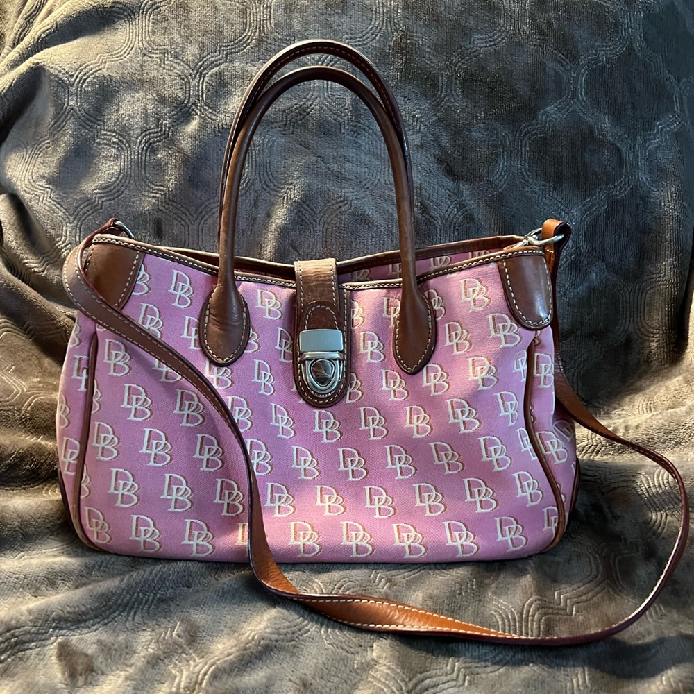 Pink and Brown Designer Tote Bag